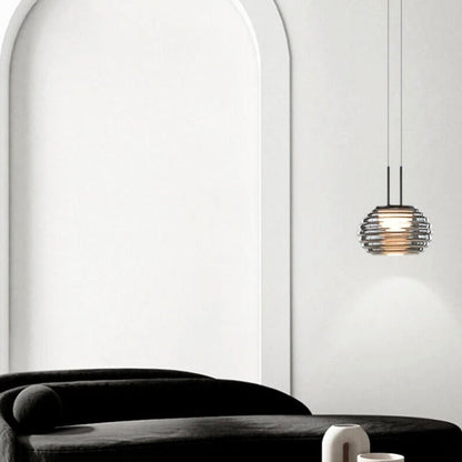 Suspension "La Conviviale" — Verre Soufflé Cannelé Design Moderne Salle à Manger | Linea Lumen
