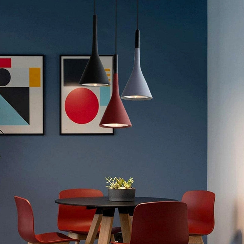 Suspension "L'Atelier" — Style Industriel Vintage Métal Conique 4 Coloris E27 | Linea Lumen