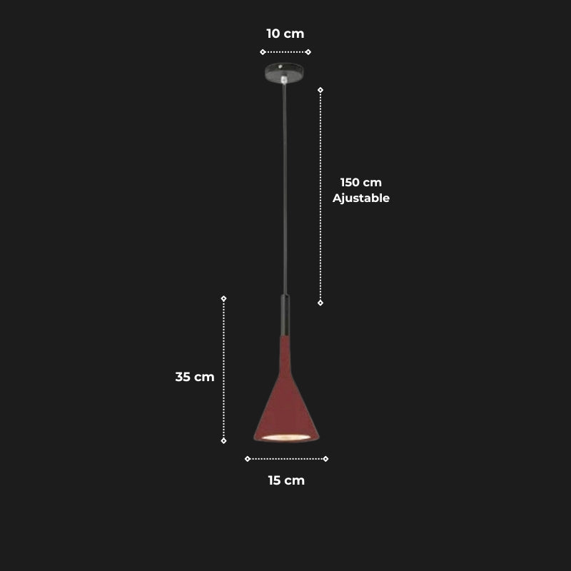 Suspension "L'Atelier" — Style Industriel Vintage Métal Conique 4 Coloris E27 | Linea Lumen