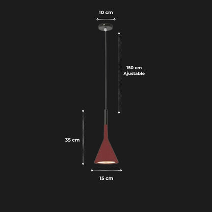 Suspension "L'Atelier" — Style Industriel Vintage Métal Conique 4 Coloris E27 | Linea Lumen