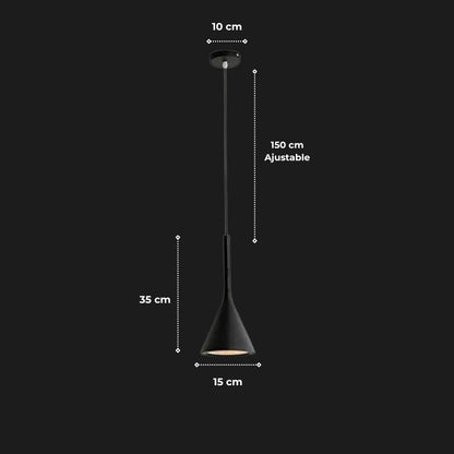 Suspension "L'Atelier" — Style Industriel Vintage Métal Conique 4 Coloris E27 | Linea Lumen