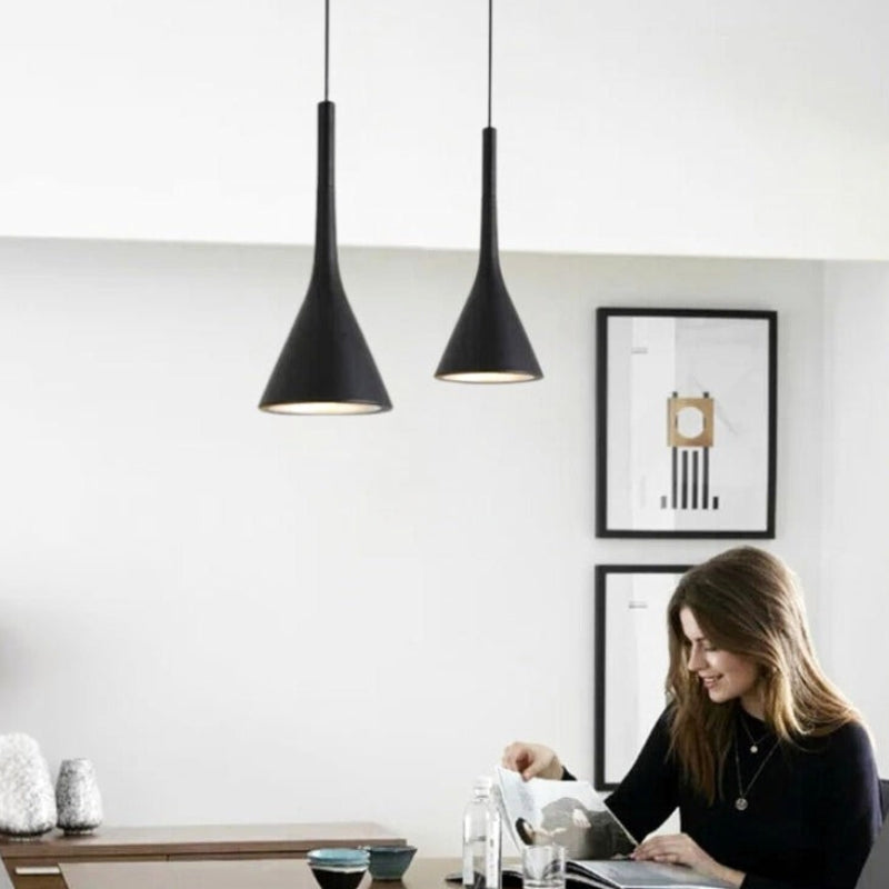 Suspension "L'Atelier" — Style Industriel Vintage Métal Conique 4 Coloris E27 | Linea Lumen