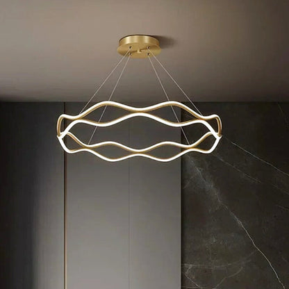 Suspension "Le Cercle" — LED Circulaire Minimaliste Luxe Hall Salon | Linea Lumen