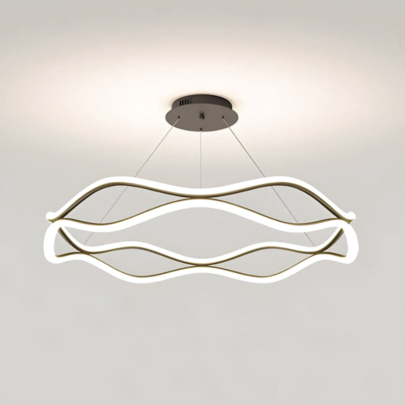 Suspension "Le Cercle" — LED Circulaire Minimaliste Luxe Hall Salon | Linea Lumen