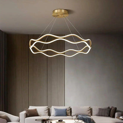 Suspension "Le Cercle" — LED Circulaire Minimaliste Luxe Hall Salon | Linea Lumen