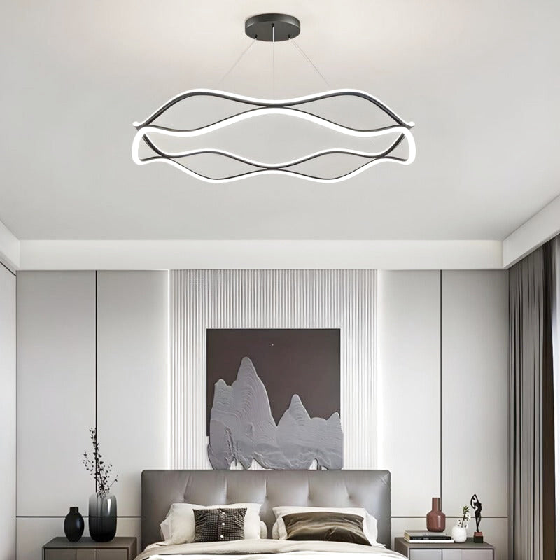 Suspension "Le Cercle" — LED Circulaire Minimaliste Luxe Hall Salon | Linea Lumen