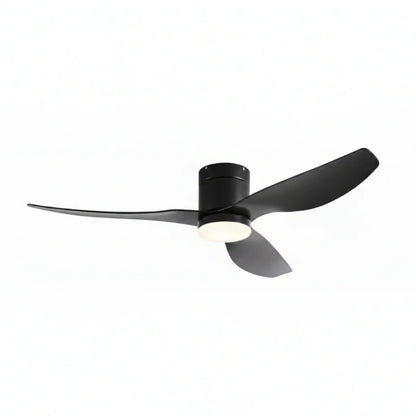 Ventilateur Plafond Ultra-plat 22cm LED 24W — Moteur Plat Silencieux — Total Noir Mat