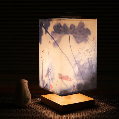 Lampe "La Pagode" — Bois & Tissu Style Chinois
