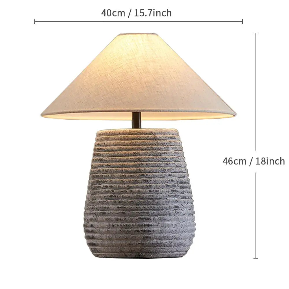 Lampe "L'Argile" — Céramique Wabi-Sabi Minimaliste