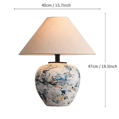 Lampe "L'Argile" — Céramique Wabi-Sabi Minimaliste