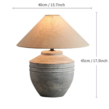 Lampe "L'Argile" — Céramique Wabi-Sabi Minimaliste
