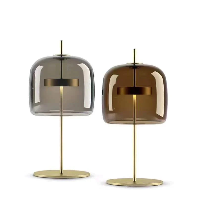 Lampe à Poser "L'Ambre" — Verre Nordique Dimmable