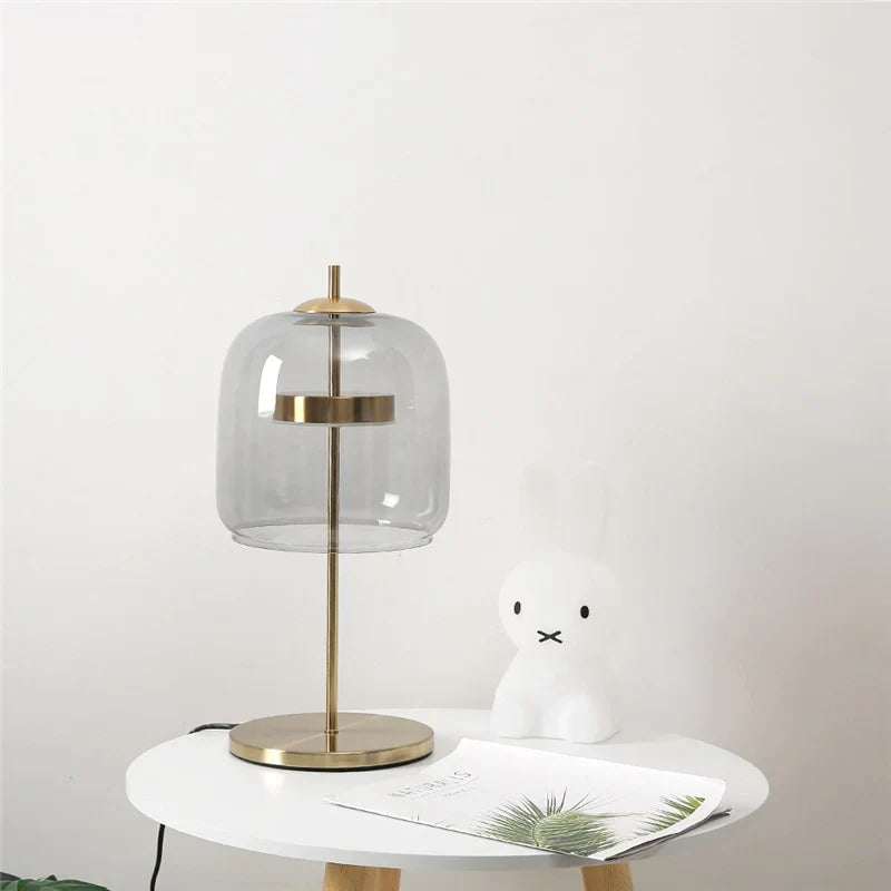 Lampe à Poser "L'Ambre" — Verre Nordique Dimmable