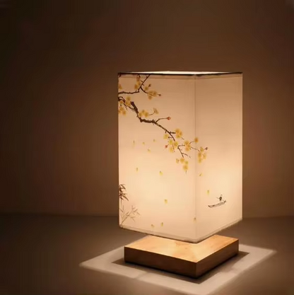 Lampe "La Pagode" — Bois & Tissu Style Chinois