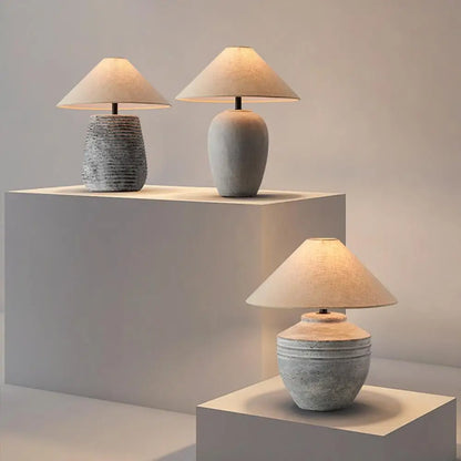 Lampe "L'Argile" — Céramique Wabi-Sabi Minimaliste