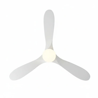 Ventilateur Plafond Vintage Industriel LED 24W — Moteur DC 35W — Total Blanc