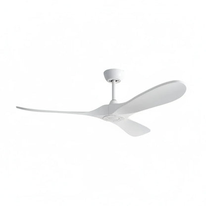 Ventilateur Plafond Vintage Industriel Sans LED — Moteur DC 35W — Total Blanc